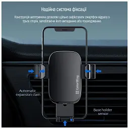 Універсальний автотримач ColorWay Metallic Gravity Holder 3 Black (CW-CHG14-BK) - мініатюра 5