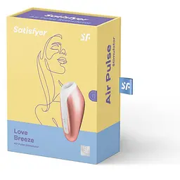 Вакуумний стимулятор клітора з вібрацією Satisfyer Love Breeze помаранчевий - мініатюра 5