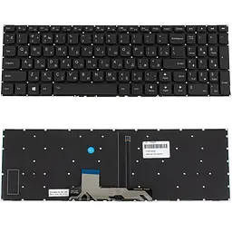 Клавіатура для ноутбука LENOVO (IdeaPad Flex 4-1570, 4-1580), рос, чорна, без фрейма, підсвітка клавіш