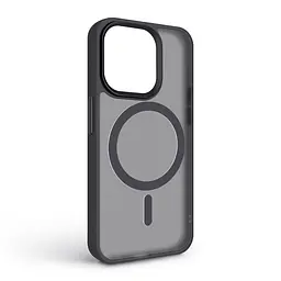 Чехол для Apple iPhone 15 Pro, Uniq MagCase, черный, противоударный, панель-накладка с MagSafe, ударопрочный TPU+PC, с магнитом MagSafe, поддержка полноценной беспроводной зарядки, ArmorStandart (ARM75267) - мініатюра 2