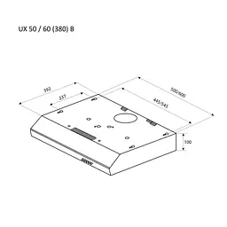 Витяжка кухонна Pyramida UX 50 (380) B BR - мініатюра 6
