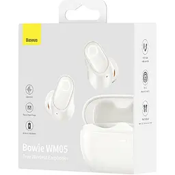 Навушники Baseus True Wireless Earphones Bowie WM05 White (NGTW2000-02) [90780] - мініатюра 5