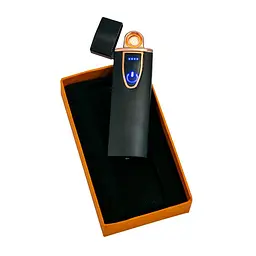 Електрозапальничка спіральна ZGP 7 глянсова, сенсорна USB-запальничка — електроімпульсна usb-запальничка (ST)