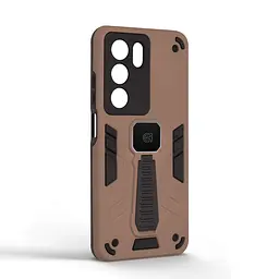 Чехол для Realme C73 5G, Proover, коричневый, с подставкой и магнитом, противоударный, ударопрочный, бронированный, панель-накладка, защита всего корпуса, термополиуретан (TPU) + поликарбонат (PC), ArmorStandart (ARM86770) - мініатюра 2