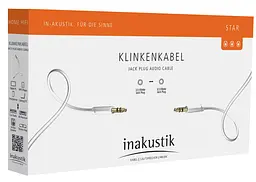 Аудіокабель AUX Mini-Jack Inakustik Star 3,5mm Mini Jack — 3,5 mm Mini Jack 0,75m - мініатюра 2