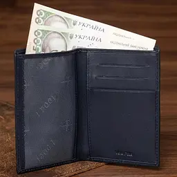Чоловіче портмоне Tony Perotti з натуральної шкіри Cortina 5015 nero (90227) чорне - мініатюра 6