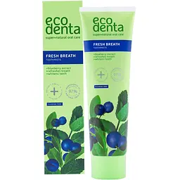 Зубна паста Ecodenta Green Line Fresh Breath Свіже дихання з чорницею 100 мл