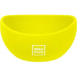 Миска для котів та малих порід собак Waudog Silicone, 250 мл, жовта