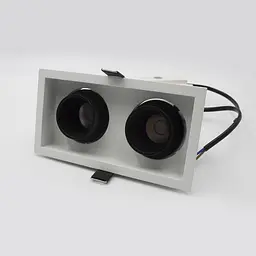 Вбудований світильник Skarlat RSL74092-2 2×10W WH+BK 3000K - мініатюра 4