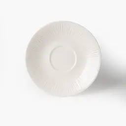 Блюдце МВМ My Home Промінь 16.5 см біле (KP-139 WHITE) - мініатюра 3