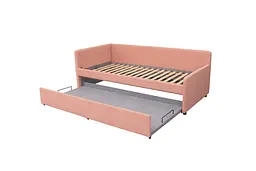 Ліжко угловая Leo 90 Pink L - мініатюра 2
