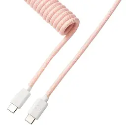 Кабель Keychron USB-A/USB-C USB-C заряджання/синхронізації Keychron, 1.36м, Type-C, Coiled Aviator, рожевий (CAB15_KEYCHRON) - мініатюра 2