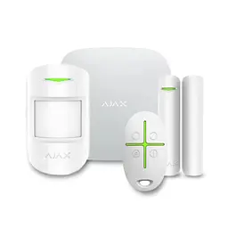 Комплект бездротової сигналізації Ajax StarterKit білий з 2G та Ethernet (26-00097) - мініатюра 1