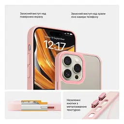 Чехол для Apple iPhone 13 Pro Max, Uniq MagCase, розовый, противоударный, панель-накладка с MagSafe, ударопрочный TPU+PC, с магнитом MagSafe, поддержка полноценной беспроводной зарядки, ArmorStandart (ARM75295) - мініатюра 3