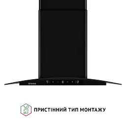 Витяжка декоративна зі склом Perfelli GRASSI 6PWB NERO - мініатюра 2