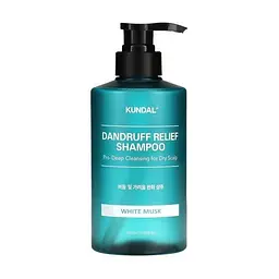 Шампунь проти лупи "Білий мускус" 500 мл Kundal Dandruff Relief Shampoo White Musk