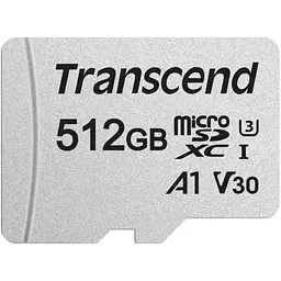 Карта пам'яті Transcend 512GB microSDXC 300S UHS-I U3 + ad (TS512GUSD300S-A) - мініатюра 2