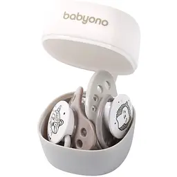 Футляр для пустушки BabyOno Natural nursing, білий (535/01) - мініатюра 2