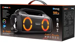 Портативна акустика Real-El X-747 Black [82788] - мініатюра 15