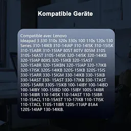 Адаптер живлення 65W 20V для ноутбуків Lenovo IdeaPad зі штекером 4.0×1.7 мм - мініатюра 5