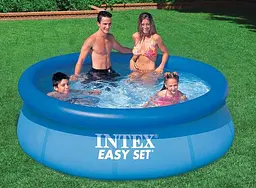 Надувний наливний басейн Intex 244×76 см 2420 л літній басейн для дітей і дорослих - мініатюра 4