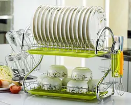 Стійка для зберігання посуду kitchen storage rack, сушарка для посуду - мініатюра 4