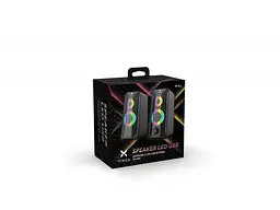 Комп'ютерні колонки Vinga SP-200 LED USB Black - мініатюра 6