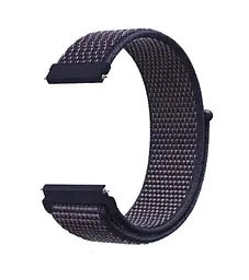 Ремінець BeWatch для Samsung Galaxy Watch 42/ Galaxy Watch 3 41/Active/Active2 нейлоновий 20 мм липучка Фіолетовий (1011389) - мініатюра 2