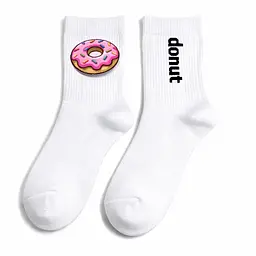 Шкарпетки жіночі "Donut" білі