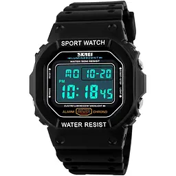 Годинник наручний чоловічий Skmei 1167 Black, 1167BK (15897) - мініатюра 2