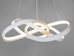 Люстра стельова LED Diasha 7513/550WH 7513, 100W, 5500 лм, білий, регульована висота, для коридору, вітальні, кухні - мініатюра 2