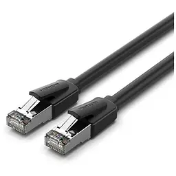 Патч-корд 8м, S/FTP cat 8 RJ-45 black Vention (IKKBK)