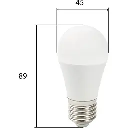 Лампа світлодіодна G45 8 Вт E27 4000K 640 Лм ~ 175-265 V (51-314-008) - мініатюра 2