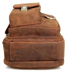 Сумка чоловіча 14416 у вінтажному стилі Vintage коричнева - мініатюра 7