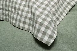 Постільна білизна Lotus Home - Checked Gingham оливковий сімейний - мініатюра 5