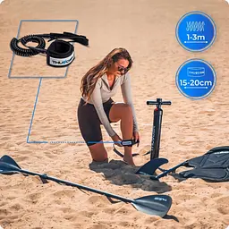 Надувна дошка SUP THUNDER Wood 350 см з веслом - мініатюра 13