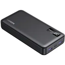 УМБ Ugreen 20000mAh 22,5W PD 2хUSB-A +2xUSB-C Black (PB312) - мініатюра 3
