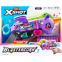 Бластер X-Shot Purple Blastercorn швидкострільний 16 патронів (36882R) - мініатюра 5