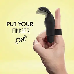 Вібратор на палець FeelzToys Magic Finger Vibrator Black - мініатюра 4
