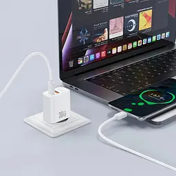 Зарядний пристрій XO 1xUSB 22.5W + 1xUSB-C PD30W white (CE42.white) - мініатюра 9