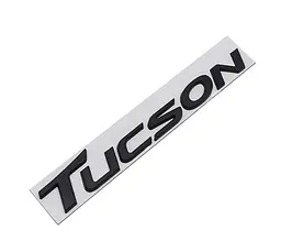 Емблема напис TUCSON для Hyundai Чорна 32х217 мм метал на скотчі (Завод) - мініатюра 2
