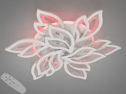 Люстра стельова LED Diasha 2455/6+3WH, 140W, 4100K, білий акрил, сучасний стиль для дому