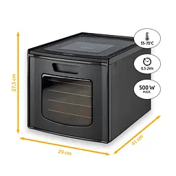 Сушарка для фруктів та овочів First Austria FA-5126-9 Black - мініатюра 3