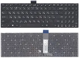 Клавіатура для ноутбука Asus (X502) Black, (No Frame), RU (горизонтальний ентер) - мініатюра 3