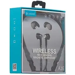 Гарнітура Celebrat Bluetooth A16 стерео чорна - мініатюра 3