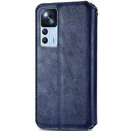 Шкіряний чохол-книжка GETMAN Cubic (PU) для Xiaomi 12T / 12T Pro Синій - мініатюра 2