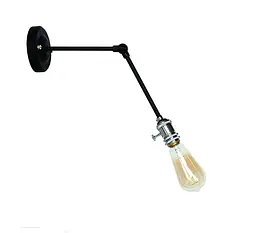 Бра настінне Levistella 752WK1501-1, E27, 60W, чорний, хром, сучасний стиль для дому