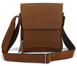 Сумка чоловіча 14159 із вінтажної шкіри Vintage коричнева - мініатюра 6