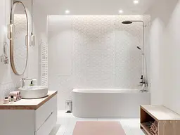 Душова система Hansgrohe Pulsify Showerpipe для ванни 260 1jet з термостатом Chrome 24230000, Хром - мініатюра 3