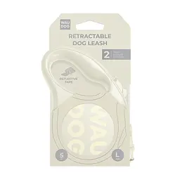 Повідець для собак WAUDOG R-leash Monochrome White M до 25 кг, 5 м, світловідбивна стрічка (816315) - мініатюра 3